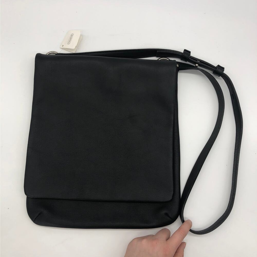 NEW Vintage Coach Chelsea Flat Hippie Bag 9458 Black 2000 Costa Rica - Picture 2 of 10